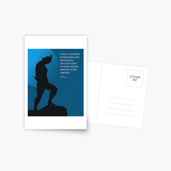 MHA: Almight Anime Motivation Quote Postcard