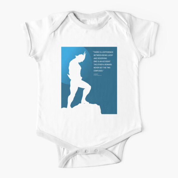 MHA: Almight Anime Motivation Quote Short Sleeve Baby One-Piece