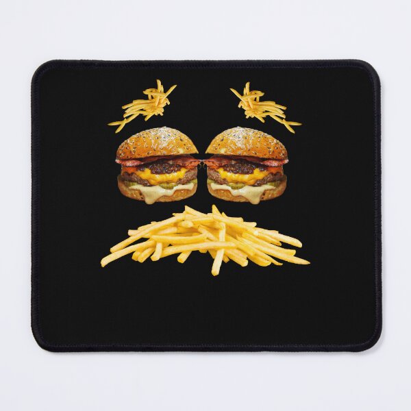 Item preview, burger and fries face designed and sold by yahwombat.