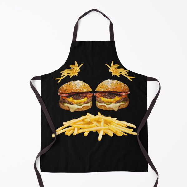 Item preview, burger and fries face designed and sold by yahwombat.