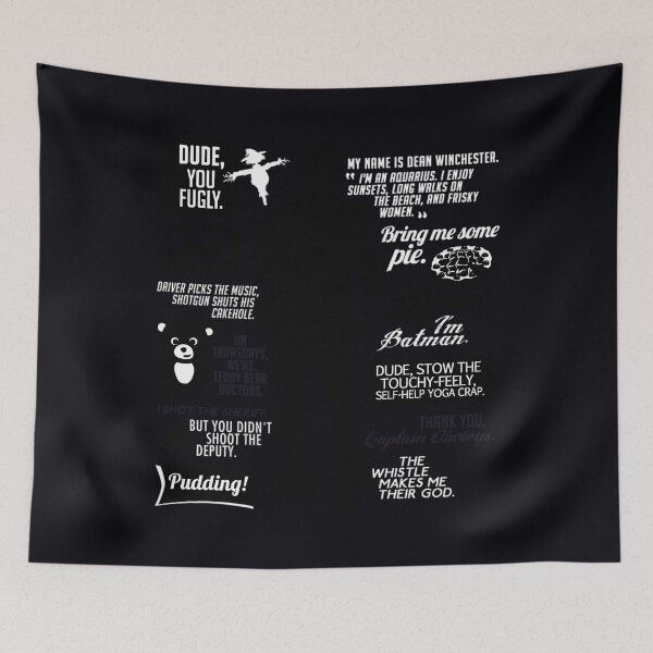 Item preview, Dean Winchester Quotes designed and sold by yivijhxo31.