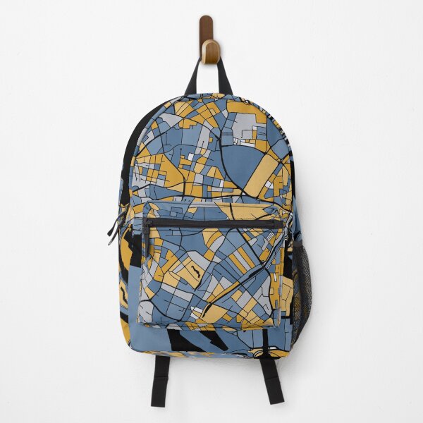 Item preview, Hamburg Map Pattern in Blue & Gold designed and sold by PatternMaps.
