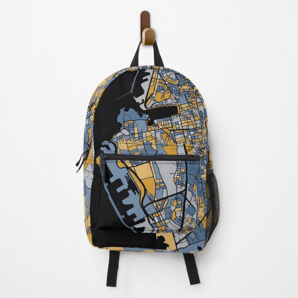 Item preview, Marseille Map Pattern in Blue & Gold designed and sold by PatternMaps.