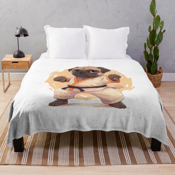 Item preview, karate pug designed and sold by DerSenat.