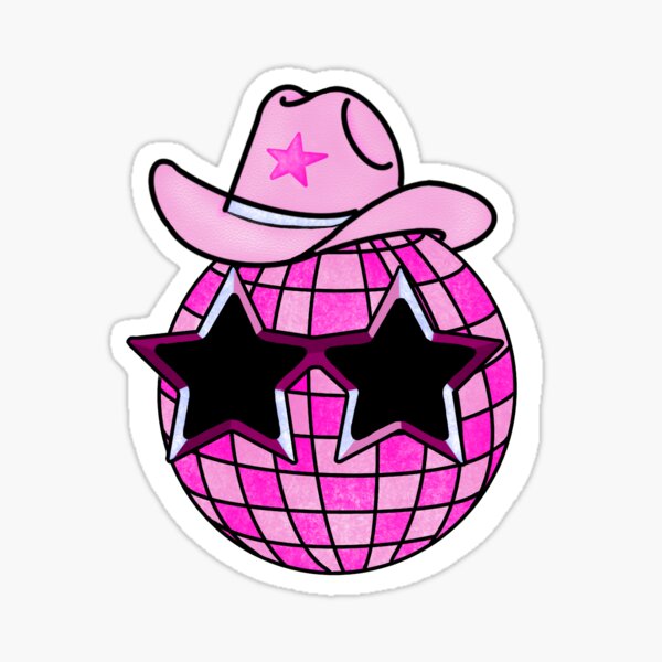 Pink disco Sticker for Sale by Macey Adams