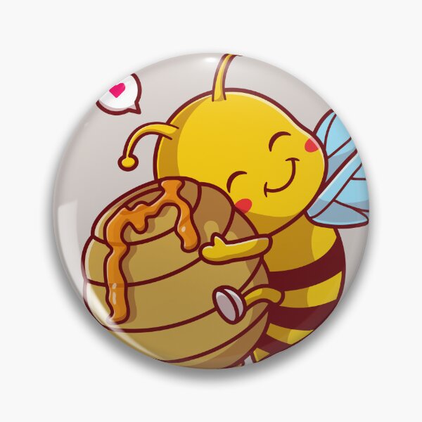 Item preview, Sweet Honey Bee Embrace: Cartoon Vector Illustration designed and sold by hjian8219.