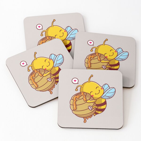 Item preview, Sweet Honey Bee Embrace: Cartoon Vector Illustration designed and sold by hjian8219.