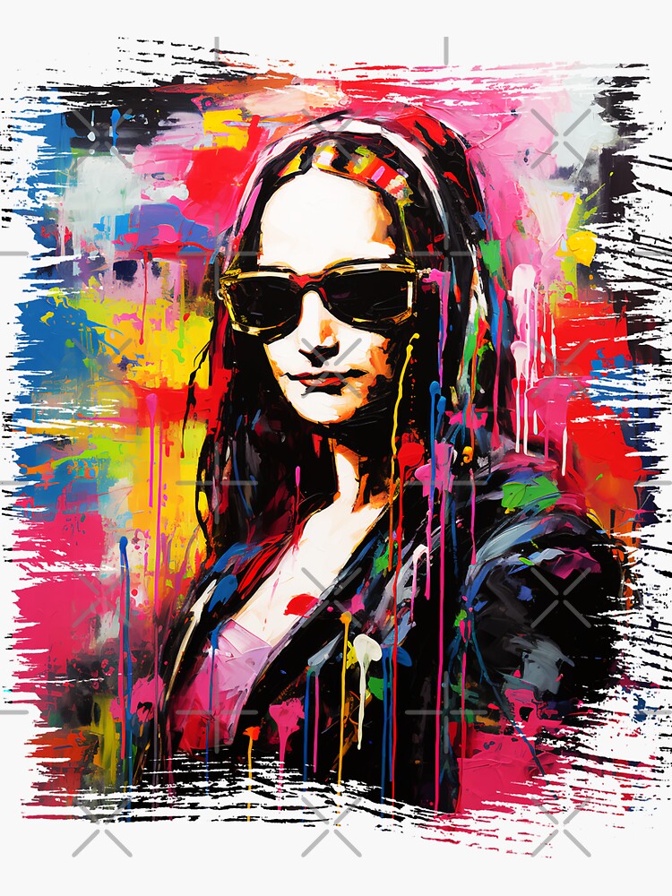 Mona lisa graffiti online tapestry