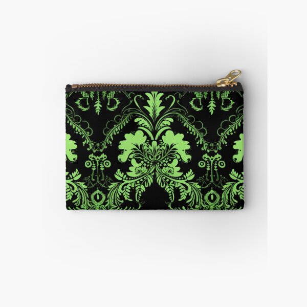 Artikelvorschau, Buntes Fantasiemuster schwarz grün Ornamente Spitze entworfen und verkauft von G-M-Designs.