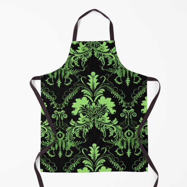 Artikelvorschau, Buntes Fantasiemuster schwarz grün Ornamente Spitze entworfen und verkauft von G-M-Designs.