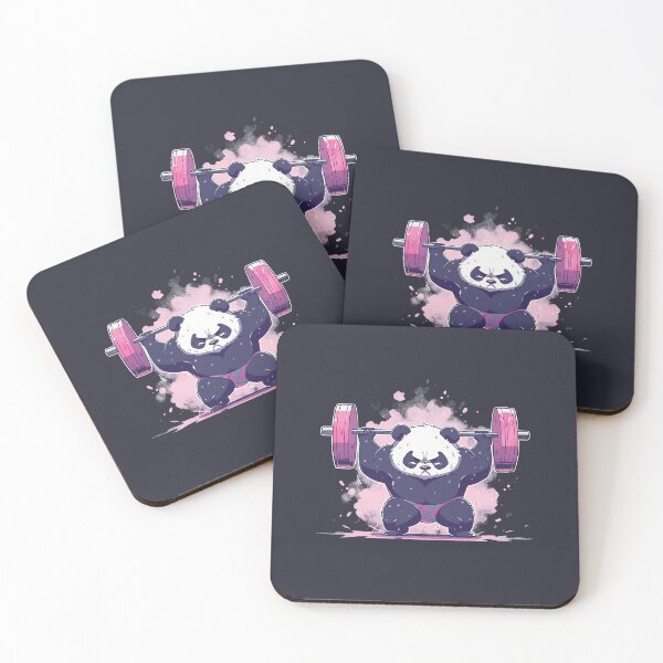 Item preview, Panda bear weightlifter designed and sold by DerSenat.