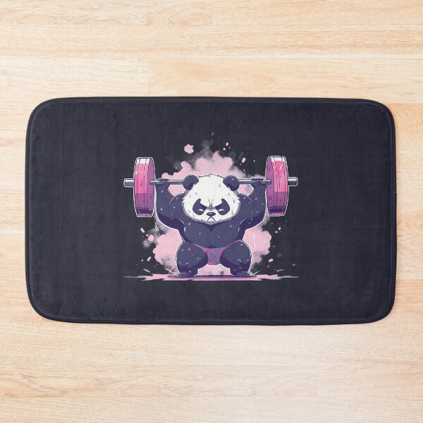 Item preview, Panda bear weightlifter designed and sold by DerSenat.