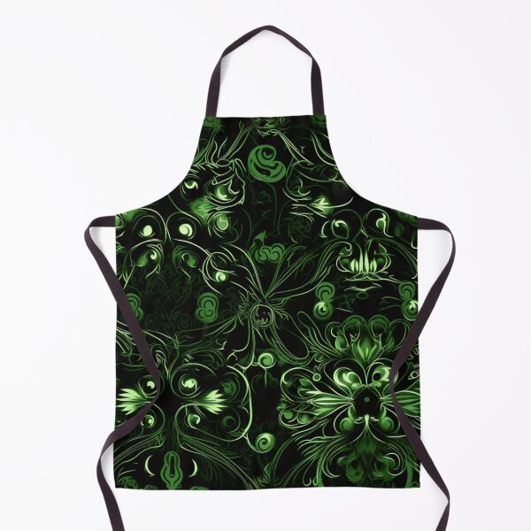 Artikelvorschau, Buntes Fantasiemuster schwarz grün Ornamente Spitze entworfen und verkauft von G-M-Designs.