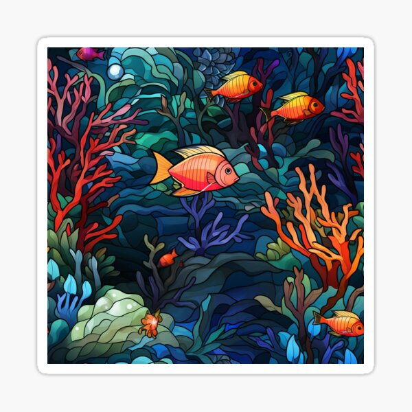Item preview, mj fish scene designed and sold by LadyRattus.