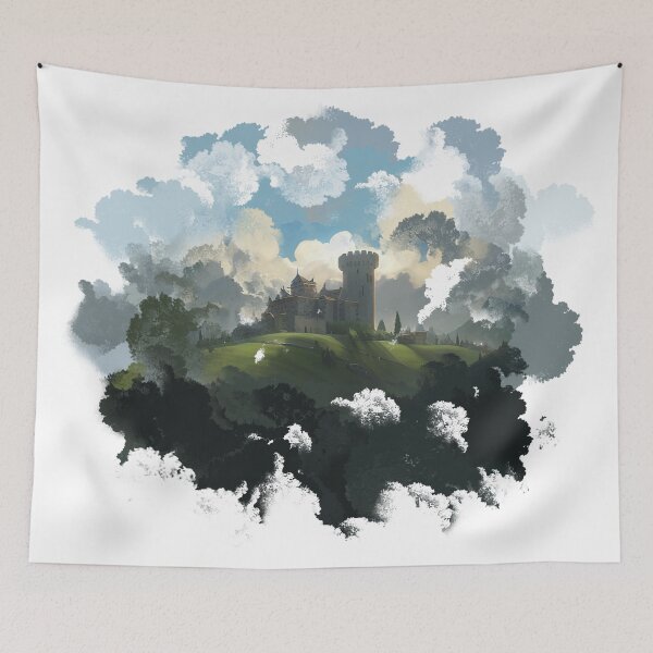 Item preview, Dreamy, Fluffy Clouds of a Tuscany Castle designed and sold by HideTheInsanity.