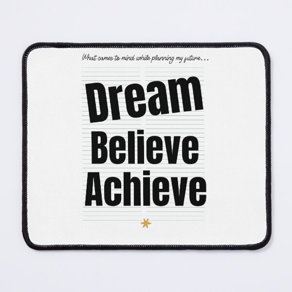 Item preview, Dream Believe Achieve Motivational  Quote designed and sold by crazydotdesigns.