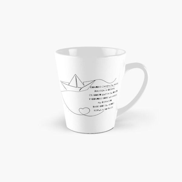 Vista previa del artículo con la obra « Canción en español: Cuando zarpa el amor. Serie (I) en negro.», diseñado y vendido por Rebeldía Pura.