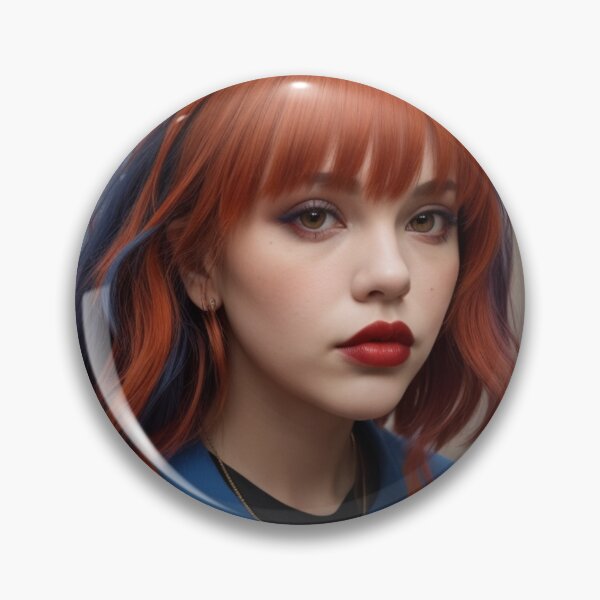 Item preview, orange and blue woman portrait designed and sold by jsebouvi.