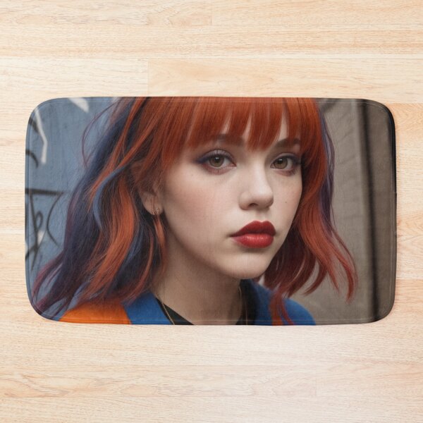 Item preview, orange and blue woman portrait designed and sold by jsebouvi.
