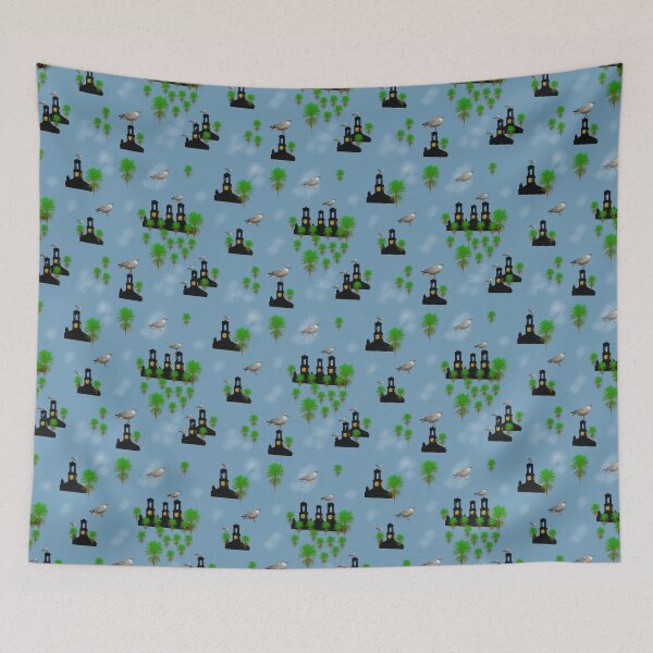 Item preview, Coastal town views postcard designed and sold by chihuahuashower.
