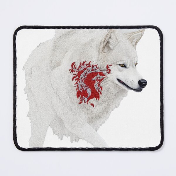 Item preview, The embroidery style White Wolf designed and sold by Ramen-Tees.
