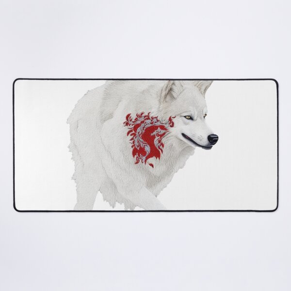 Item preview, The embroidery style White Wolf designed and sold by Ramen-Tees.