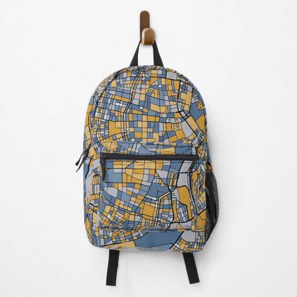 Item preview, Vienna Map Pattern in Blue & Gold designed and sold by PatternMaps.