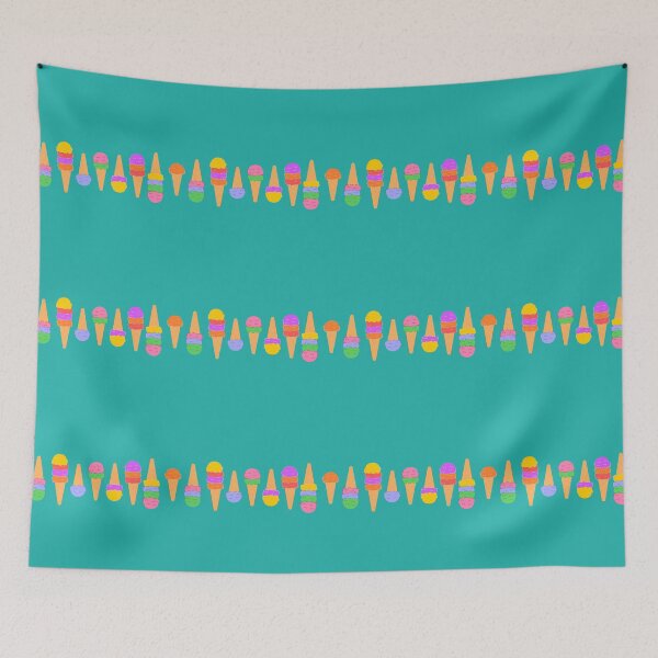 Item preview, Ice Cream Conga: On Light Sea Green designed and sold by TheScraggyBeard.