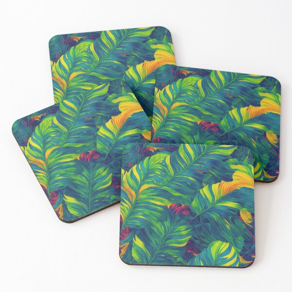 Item preview, Tropical banana leaves designed and sold by CoolPixels.