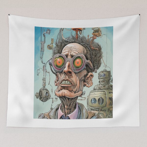 Item preview, The future world where humans and machines coexist designed and sold by gomezartistform.