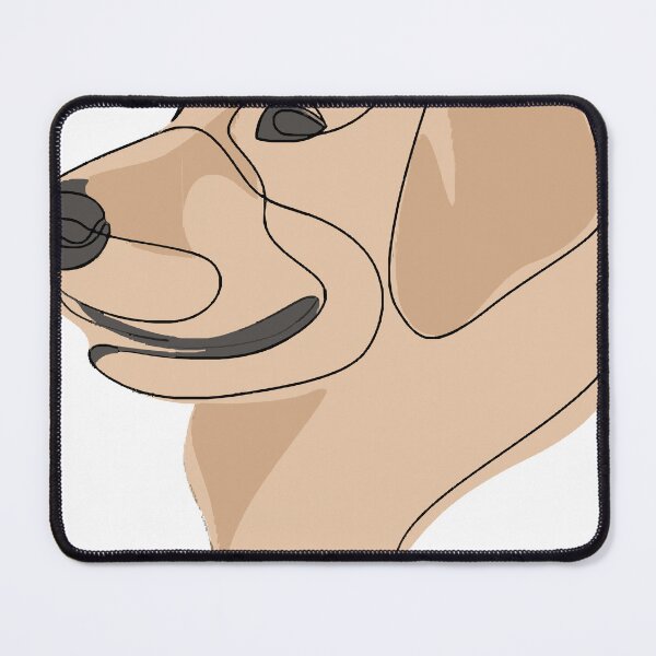 Item preview, Golden Retriever - one line drawing with colour designed and sold by mcmullinsbec.