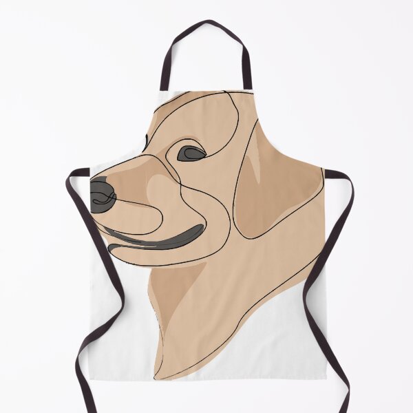 Item preview, Golden Retriever - one line drawing with colour designed and sold by mcmullinsbec.