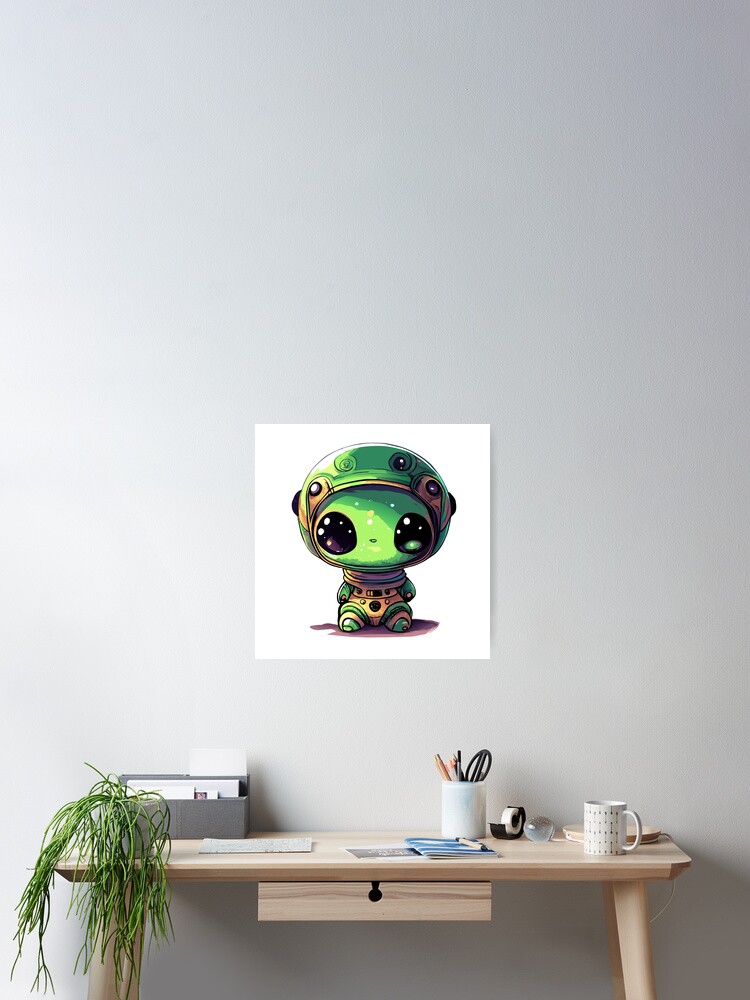 Imagen 2 de 3, Póster con la obra Cute Baby Alien - Zippy, diseñada y vendida por ArchieDid.