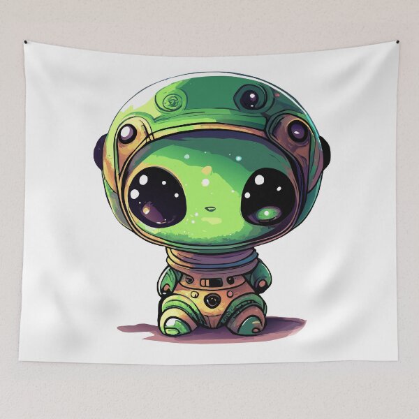 Item preview, Cute Baby Alien - Zippy designed and sold by ArchieDid.