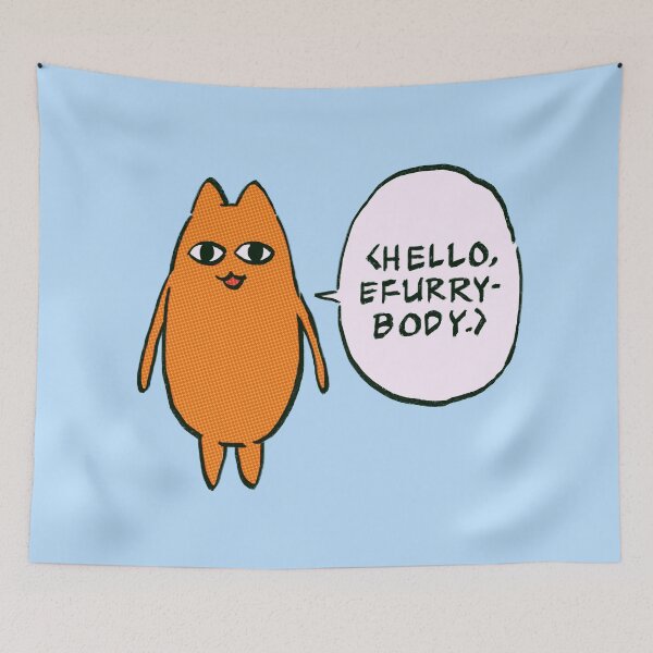 Item preview, I draw the hello efurrybody floating chiyo's dad / funny azumanga daioh manga designed and sold by RansRoom.