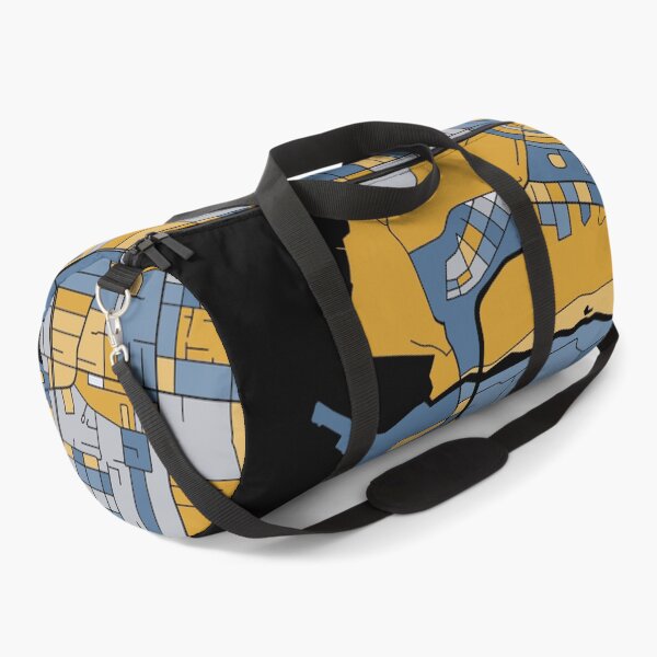 Item preview, Anchorage Map Pattern in Blue & Gold designed and sold by PatternMaps.