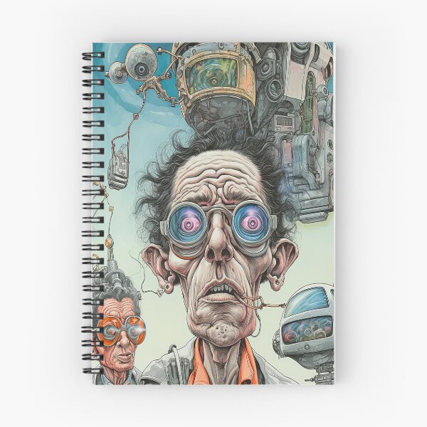 Item preview, The future world where the old man and the machine harmoniously become one designed and sold by gomezartistform.