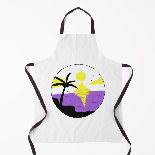 Item preview, Non Binary LGBTQ Pride Coconut Tree Sunsets designed and sold by GM-666.