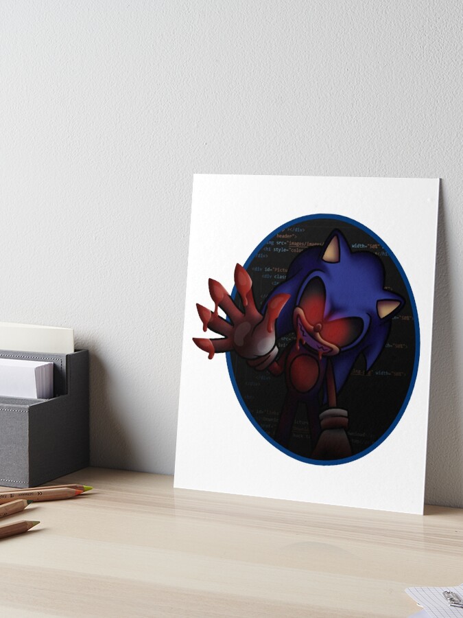 sonic.exe Canvas Print by bluebbeerryyy