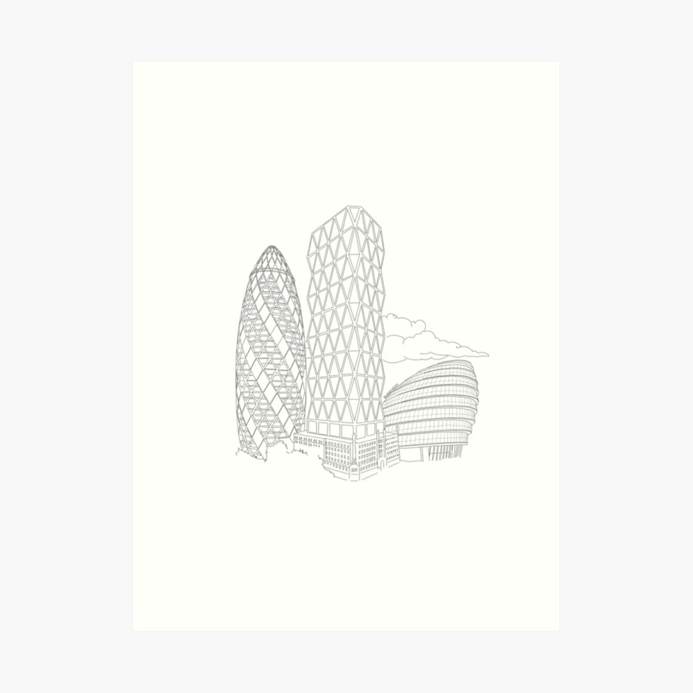 アート・デザイン・音楽 Norman Foster Sketches Norman Foster Designs Wall Art