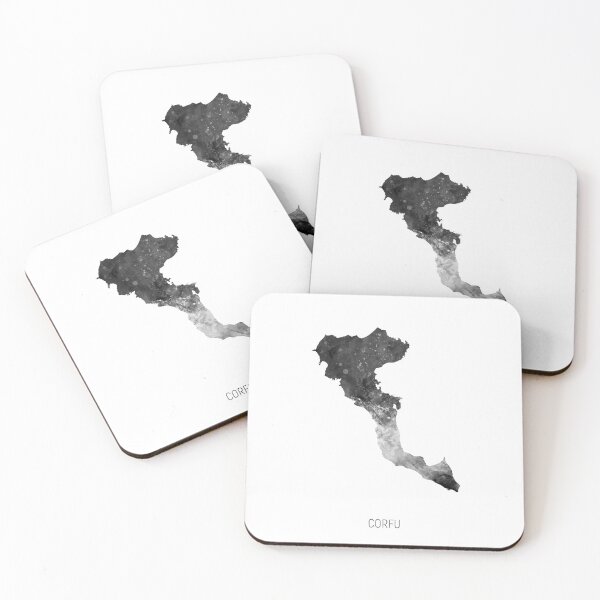 Item preview, Corfu Watercolor Map designed and sold by ArtPrints.