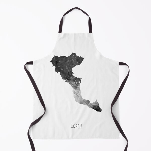 Item preview, Corfu Watercolor Map designed and sold by ArtPrints.