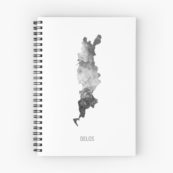 Item preview, Delos Watercolor Map designed and sold by ArtPrints.