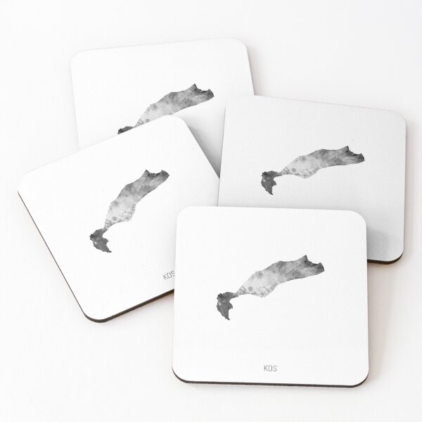 Item preview, Kos Watercolor Map designed and sold by ArtPrints.