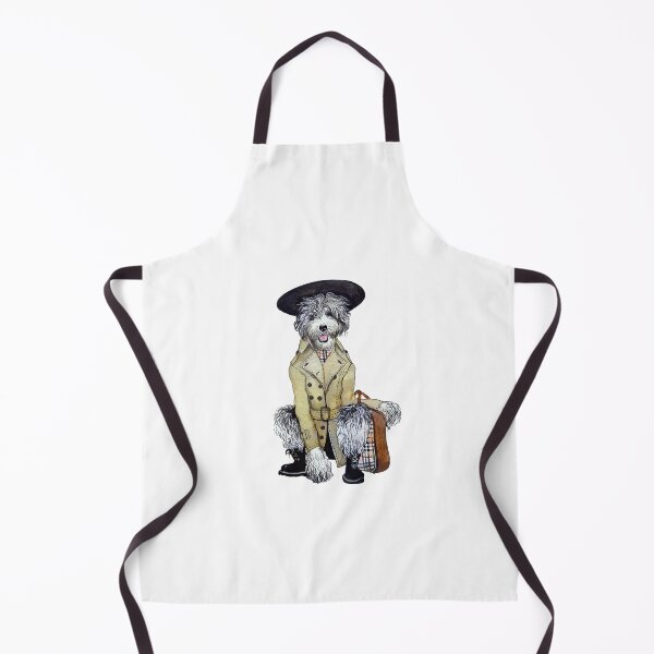 Item preview, Sheepadoodle wearing trenchcoat designed and sold by Ekaterina Khozatskaya.