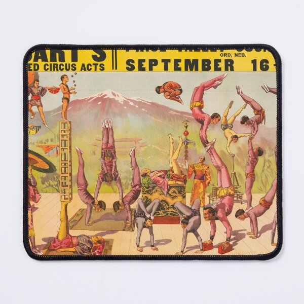 Item preview, STK501951A-Vintage circus poster showing Asian performers. designed and sold by StocktrekImages.