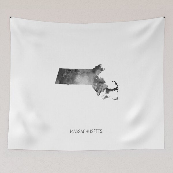 Item preview, Massachusetts Watercolor Map designed and sold by ArtPrints.