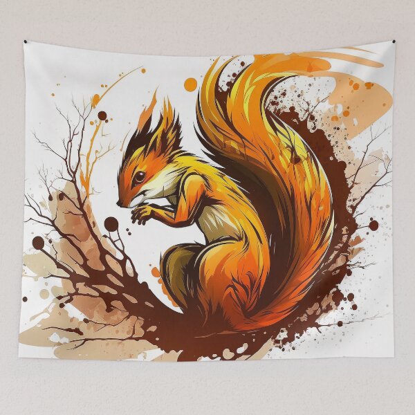 Item preview, Watercolor squirrel designed and sold by Procerto.