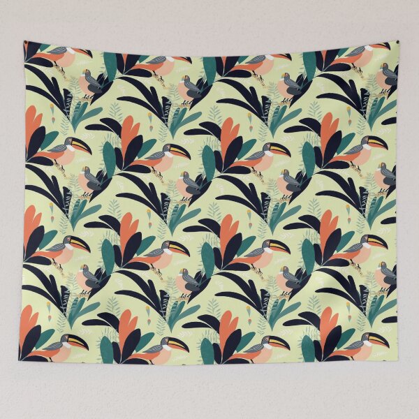Aperçu de l'œuvre Toucans Chillin créée et vendue par VibrantVibeVent.