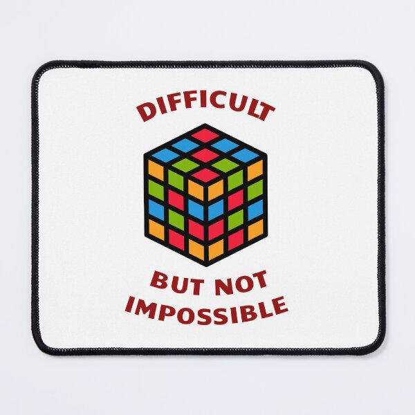 Item preview, Difficult But Not Impossible Rubix Cube - Motivational Quotes designed and sold by ethanzakicab.
